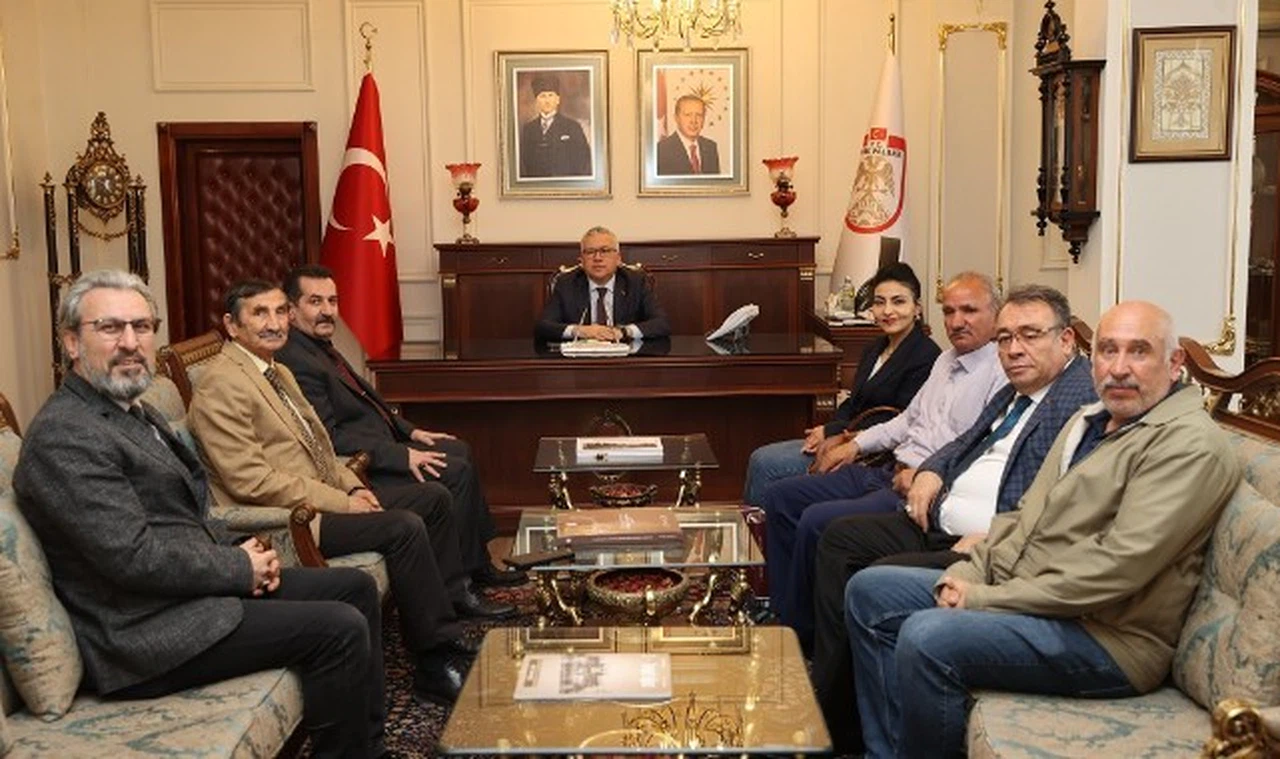 Sivas Gazeteciler Cemiyeti'nden Vali Şimşek'e ziyaret