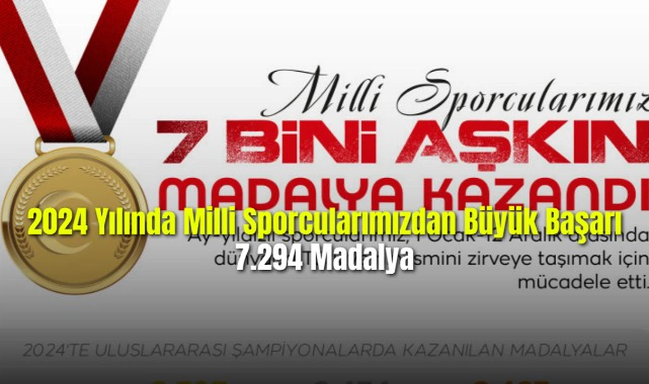 2024 Yılında Milli Sporcularımızdan Büyük Başarı 7.294 Madalya