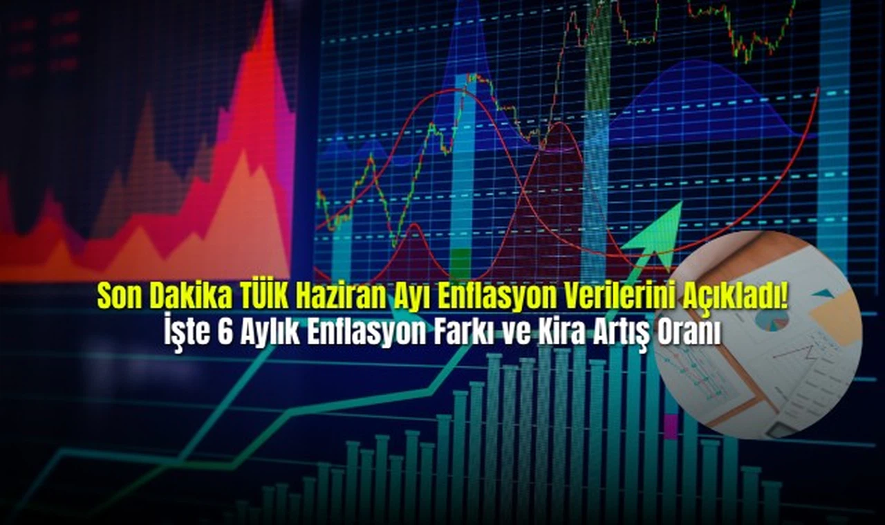  Son Dakika TÜİK Haziran Ayı Enflasyon Verilerini Açıkladı! İşte 6 Aylık Enflasyon Farkı ve Kira Artış Oranı