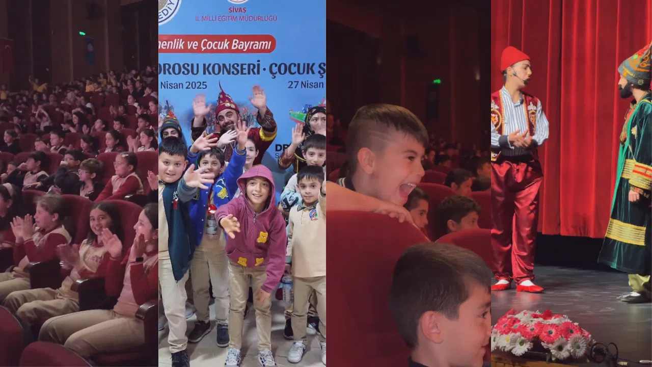 Hem eğlendiler hem öğrendiler! Sivas'taki o tiyatro çok farklı
