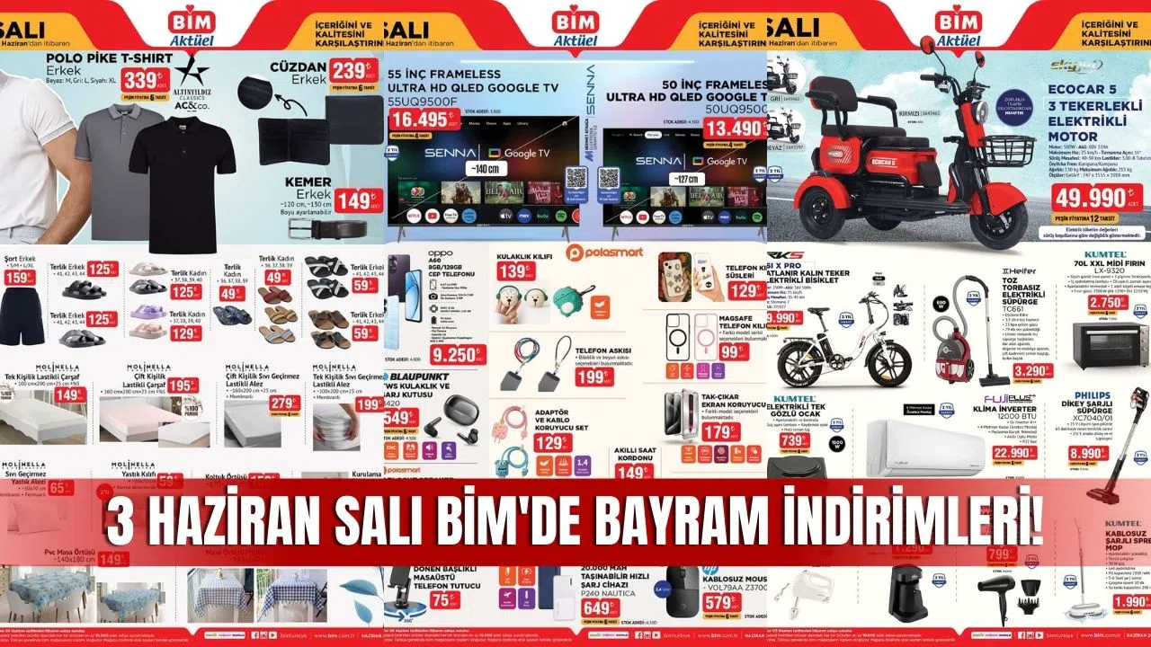 BİM 3 Haziran 2025 Aktüel Ürünler Kataloğu Yayınlandı: Kurban Bayramı'na Özel Dev Kampanya!
