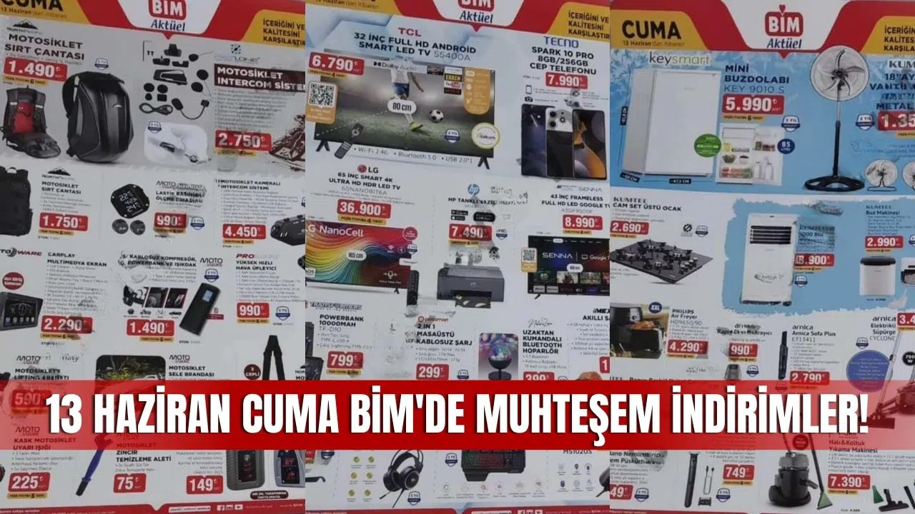BİM 13 Haziran 2025 Aktüel Kataloğu Yayınlandı! Bu Hafta Teknoloji ve İndirim Dolu
