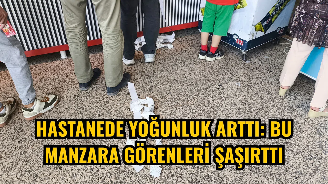 Hastanede yoğunluk arttı: Bu manzara görenleri şaşırttı
