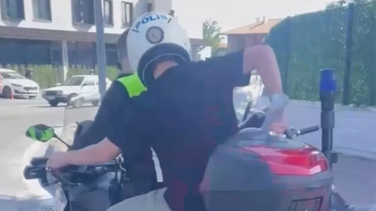 LGS sabahı duygulandıran anlar: Polis imdada yetişti