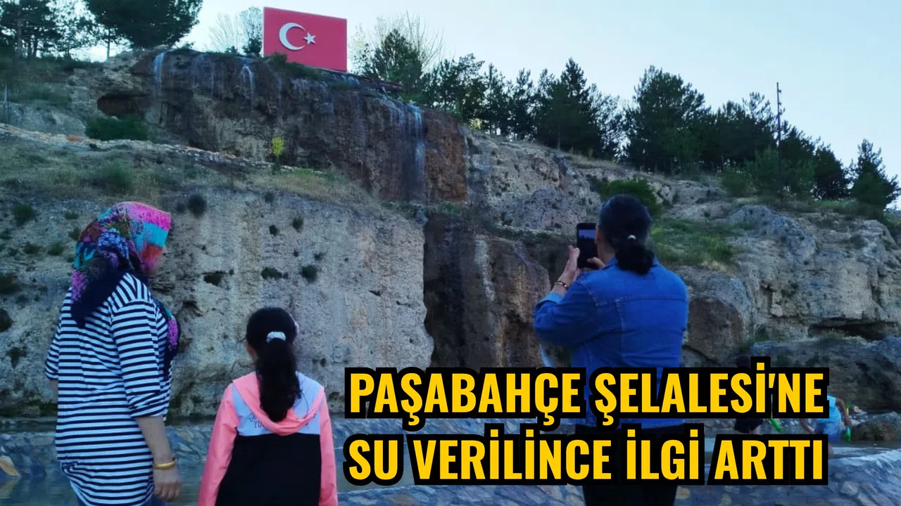 Paşabahçe Şelalesi'ne su verilince ilgi arttı