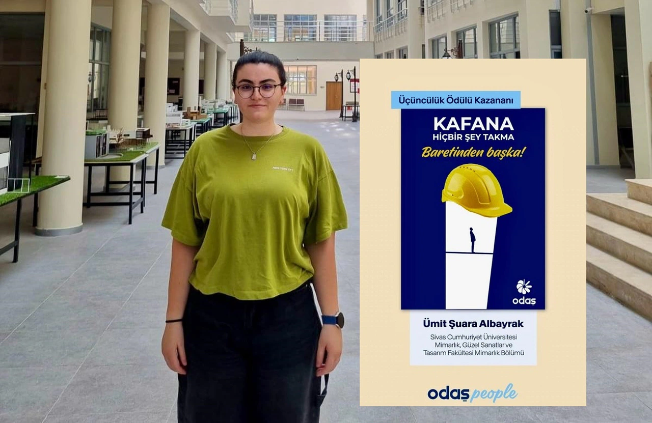 Kafasına sadece bareti taktı, üçüncülüğü kaptı!