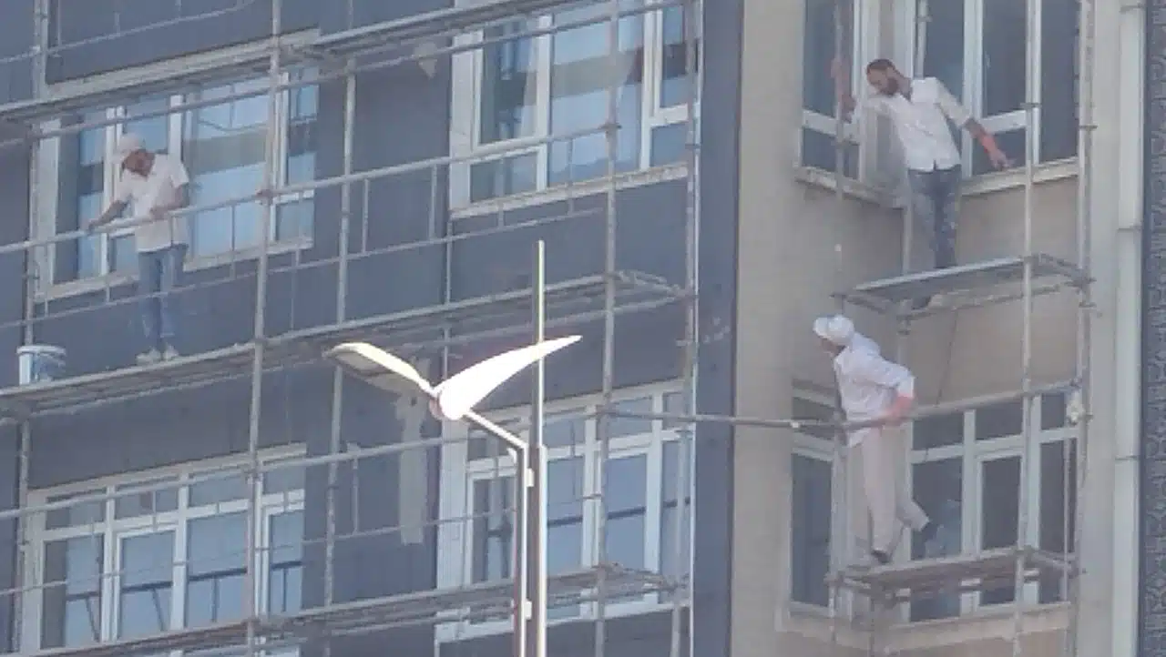 Sivas'ta iskelede can güvenliğini hiçe saydılar