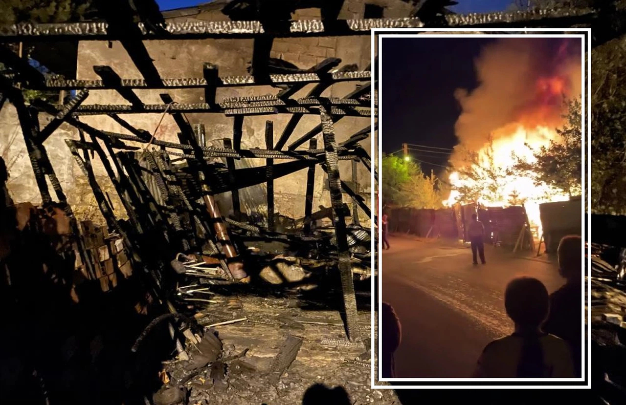 Sivas'ta garaj yangını korkuttu!