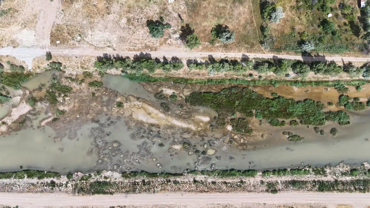 Kızılırmak'ta korkutan görüntüler