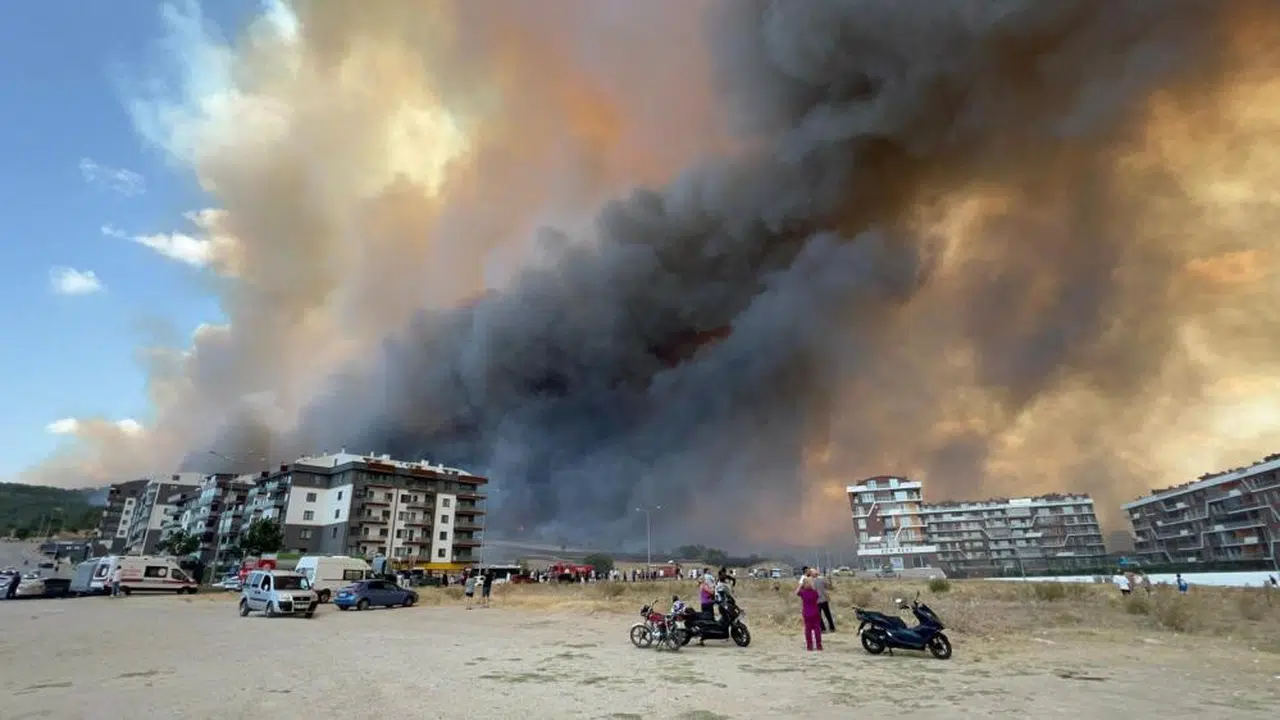 Yine Orman Yangını! Alevler Yerleşim Yerlerine Dayandı!