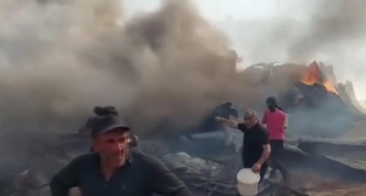 Erzurum'da yangını büyüyor: Ekipler zamanla yarışıyor