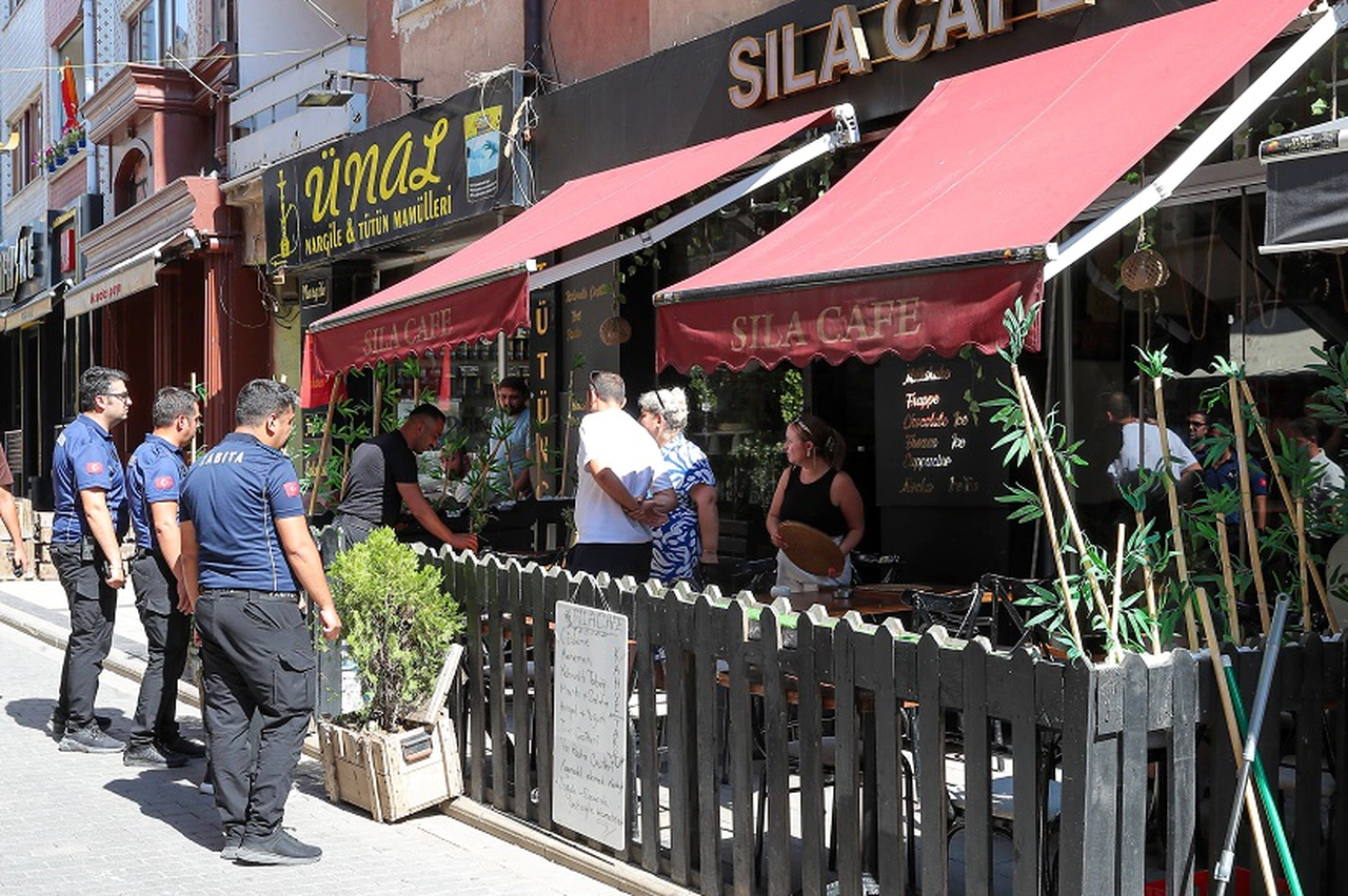 Sivas'ta denetimler Kafeler Sokak'ta yapıldı