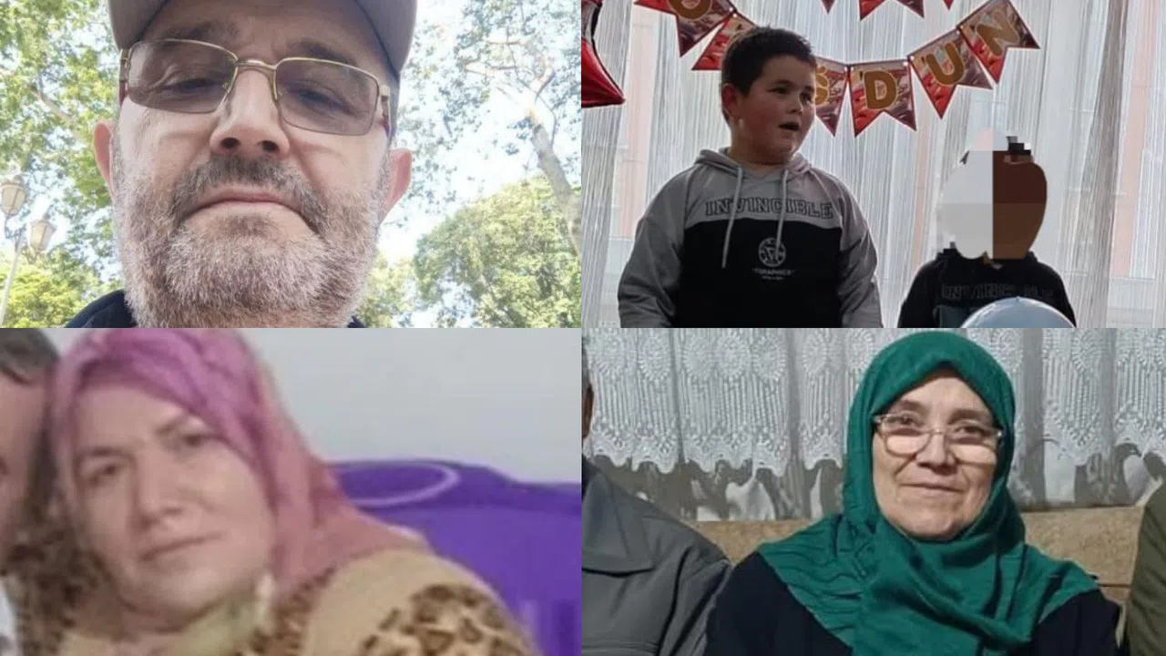 Aile kabristanında yan yana defnedildiler