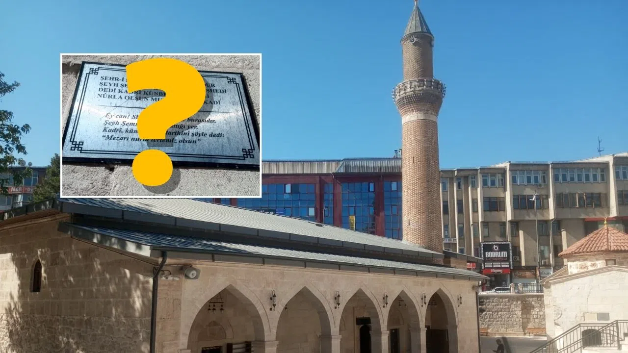 Sivas Meydan Cami'nin avlusundaki o 4 satır ziyaretçilerini bekliyor