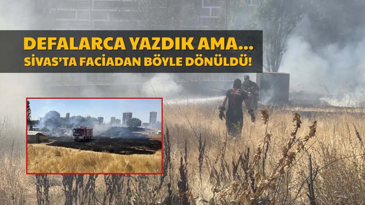 Sivas'taki O Araziden Dumanlar Yükseldi!