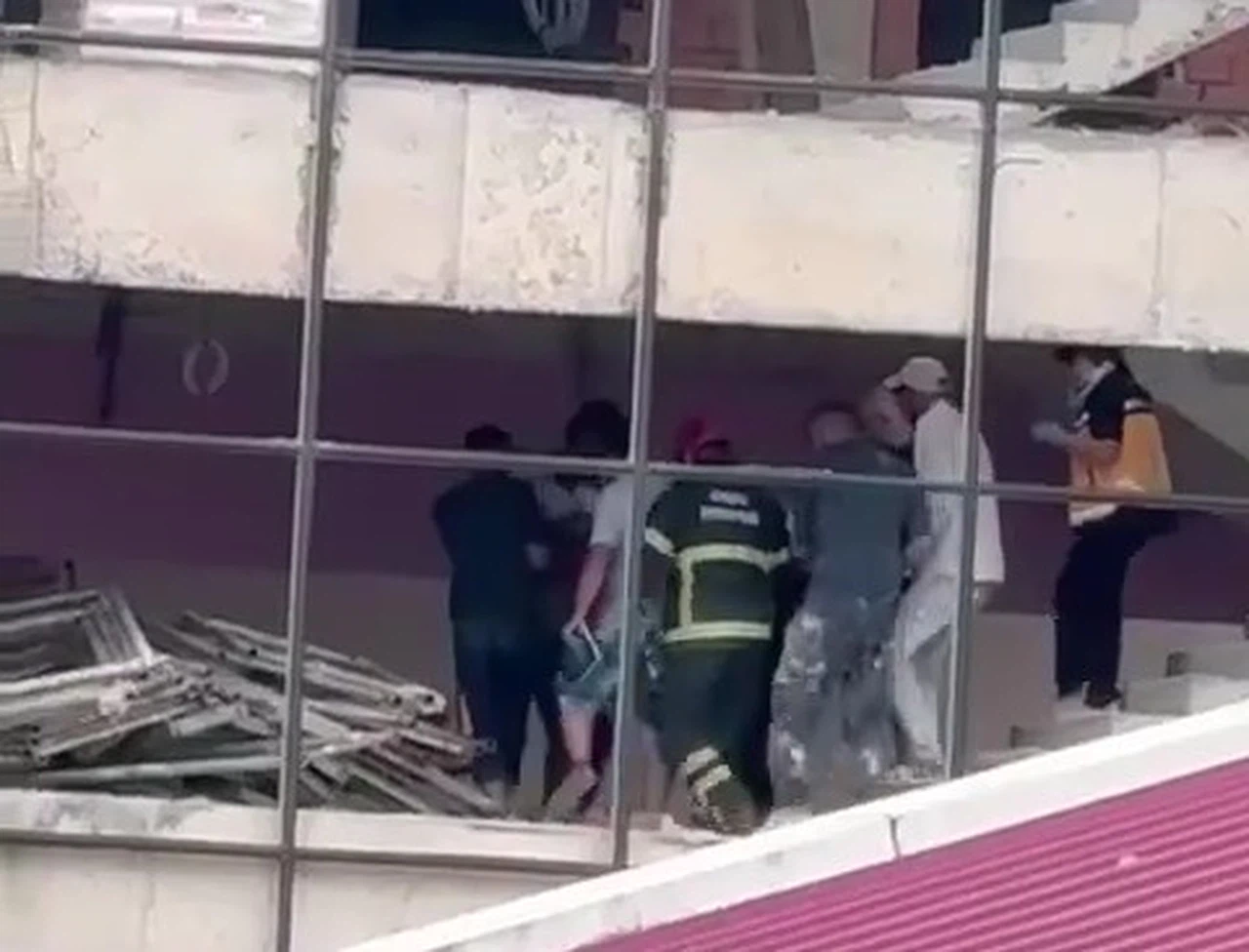 İnşaat alanında yaşanan kaza endişe yarattı