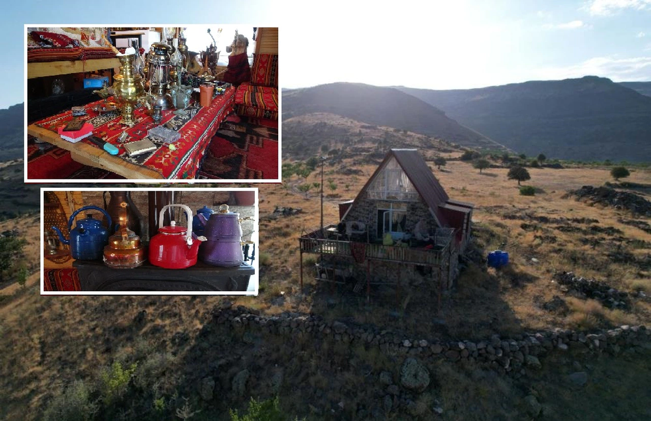 1600 rakım yükseklikte antikalarla dolu ev...