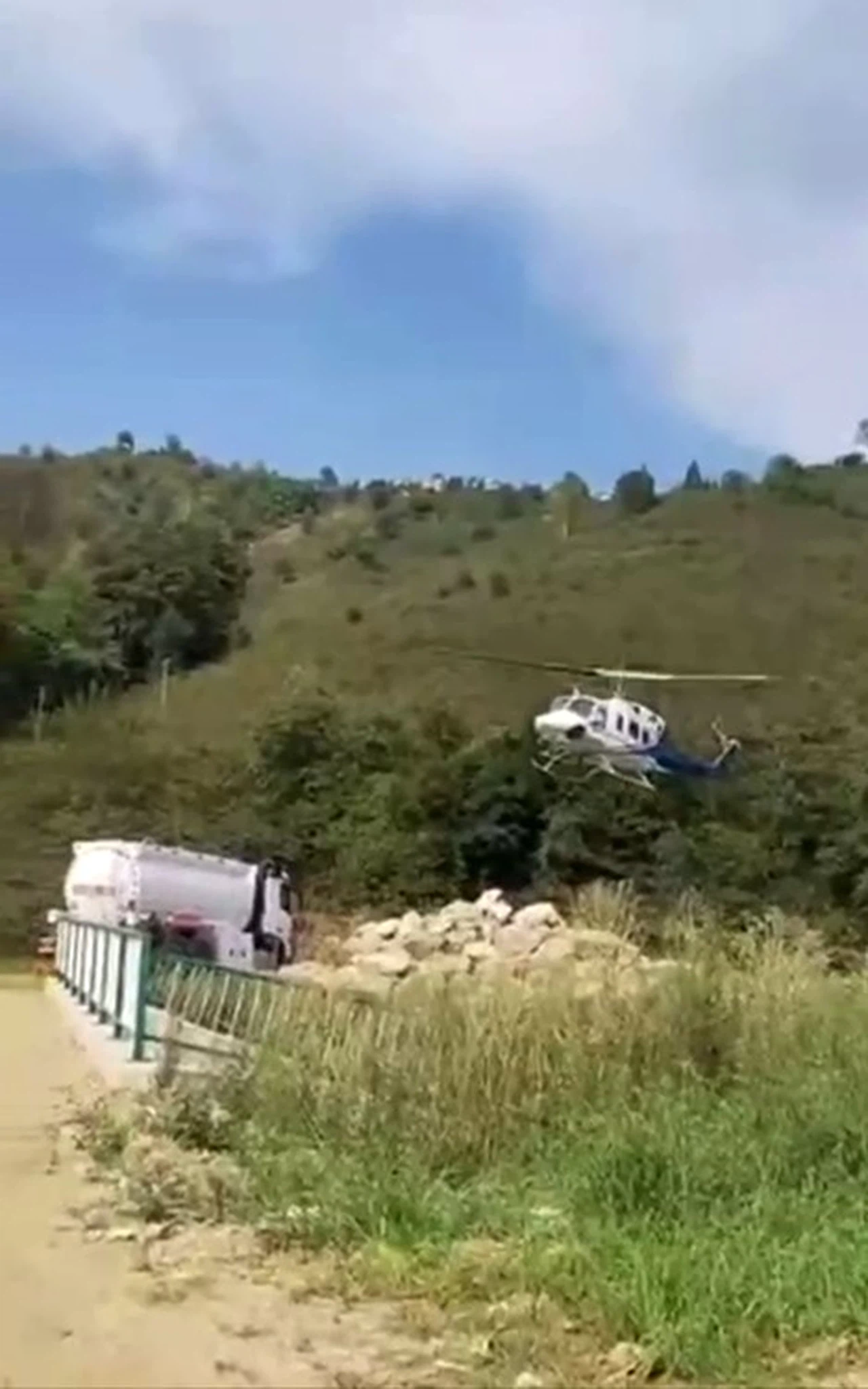 Sivas'ın komşusunda Kanada helikopteri...