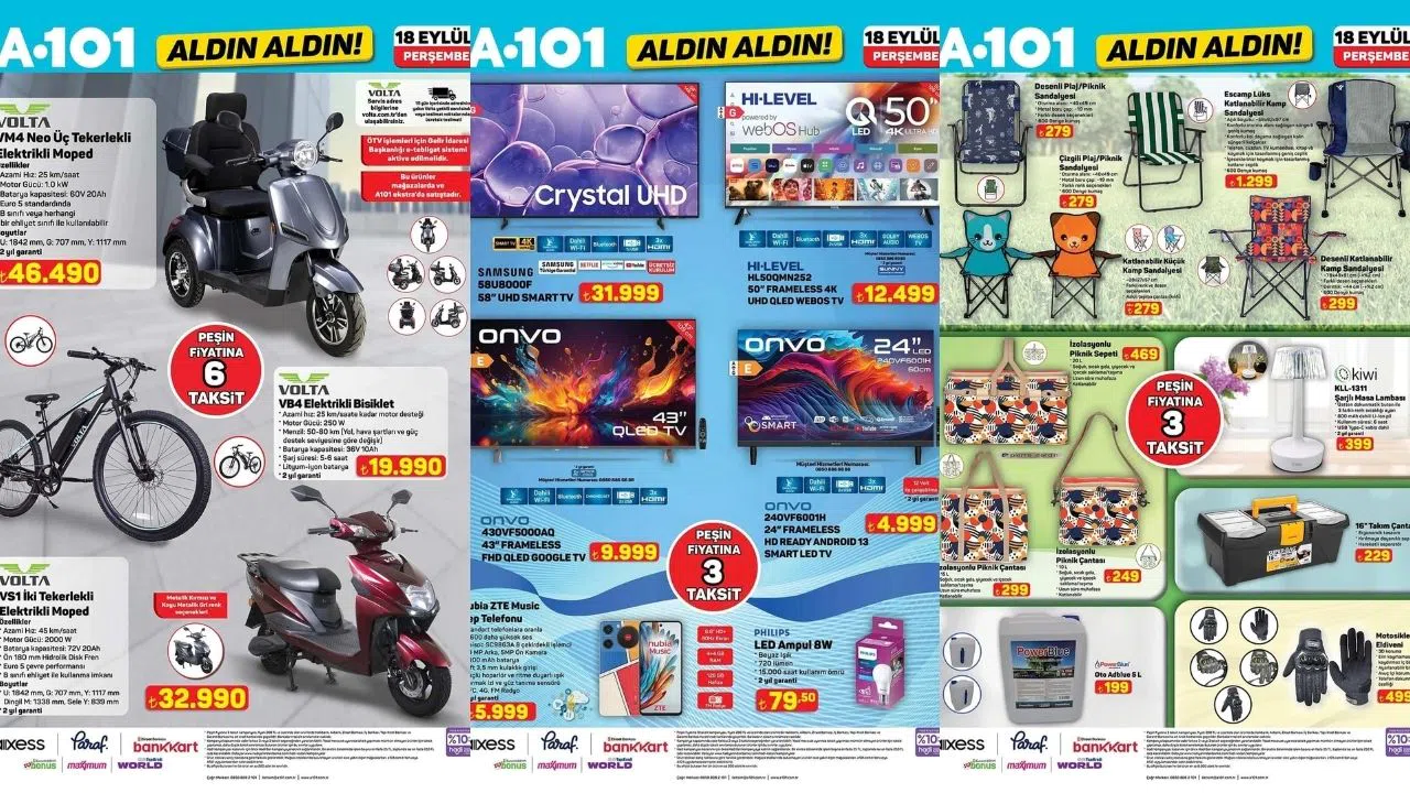 A101 18 Eylül 2025 İndirimleri Sivas’ta Başladı: İşte Aktüel Ürünler