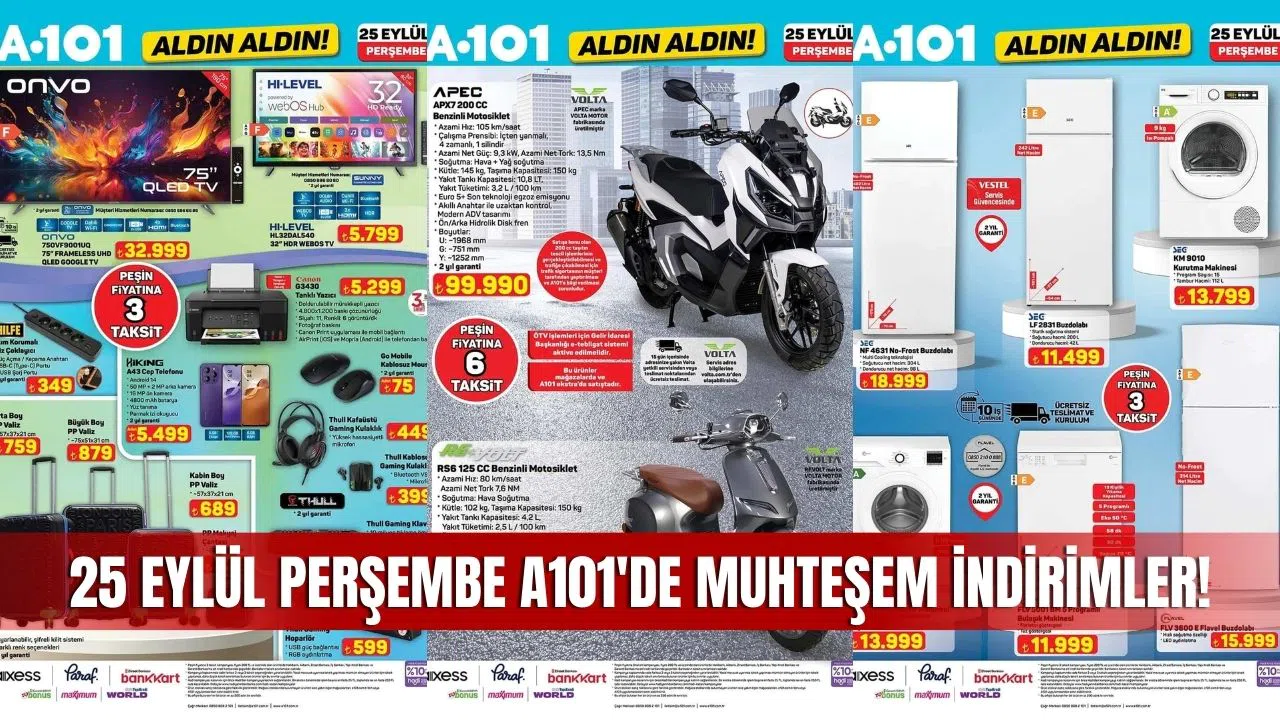 A101 25 Eylül 2025 Aktüel Kataloğu – Sivas A101 Market İndirimleri Başladı
