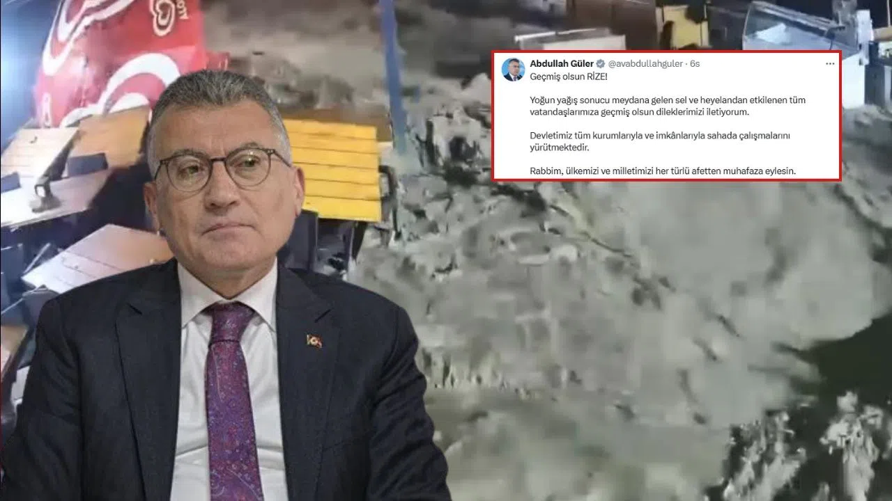 Abdullah Güler’den Rize'ye geçmiş olsun mesajı