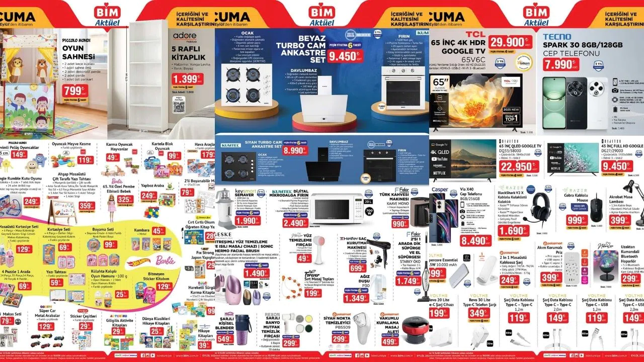 BİM Sivas 12 Eylül 2025 Aktüel Kataloğu Yayınlandı! İşte Sivas’a Özel İndirimli Ürünler