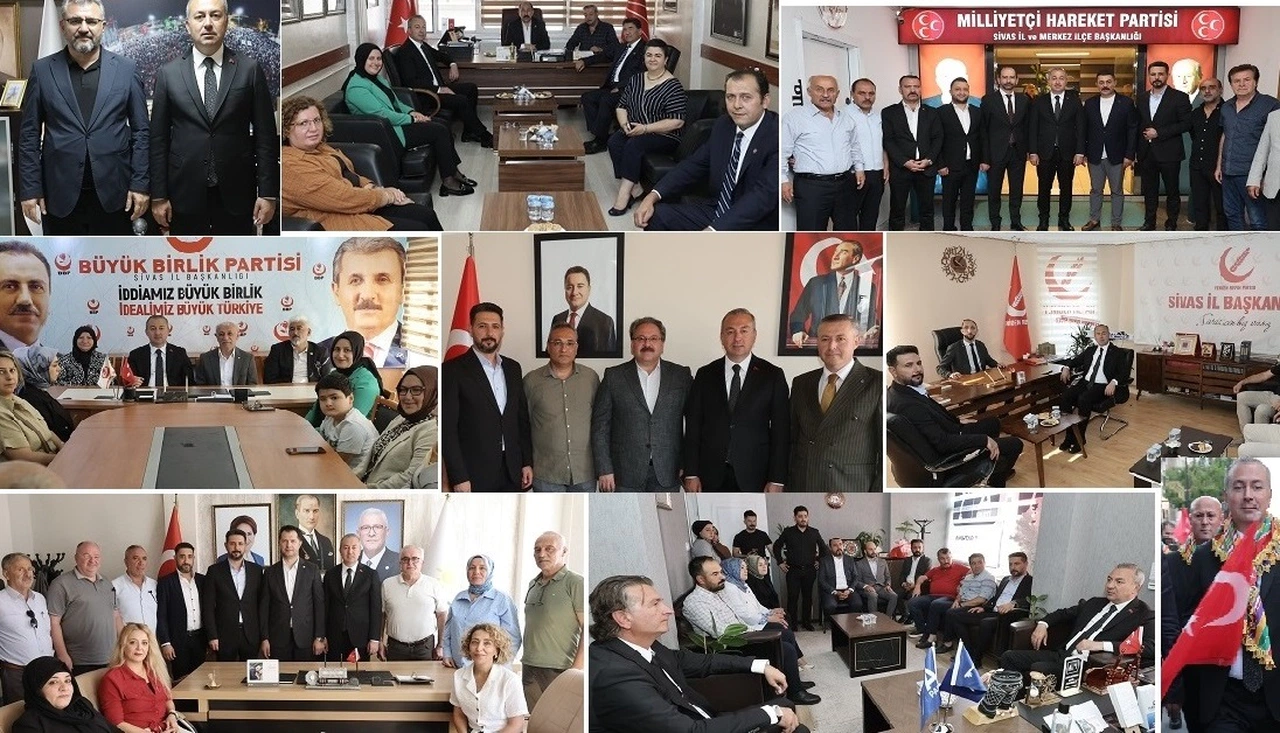 Sivas Belediye Başkanı'ndan partilere 106.yıl ziyareti