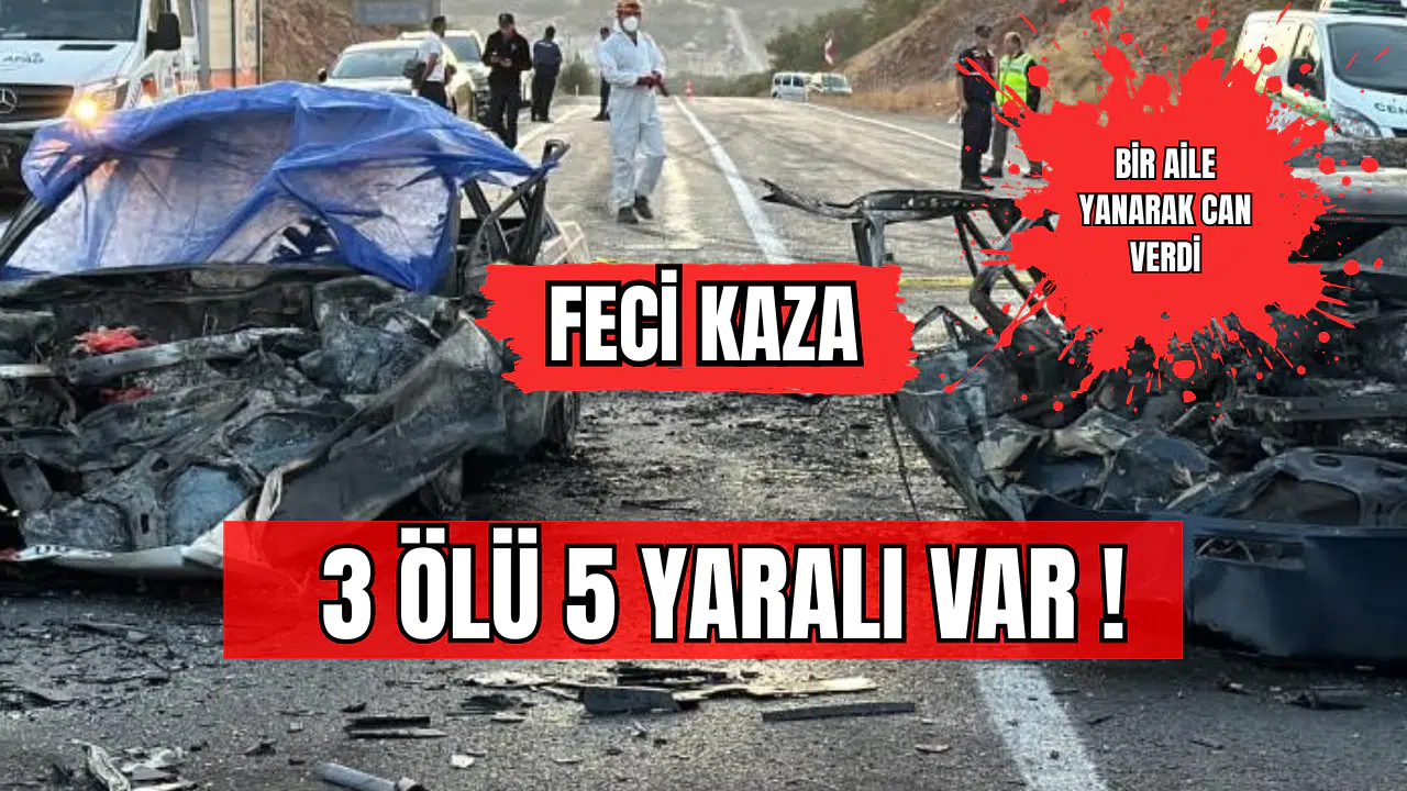 Feci Kaza 3 Ölü 5 Yaralı !