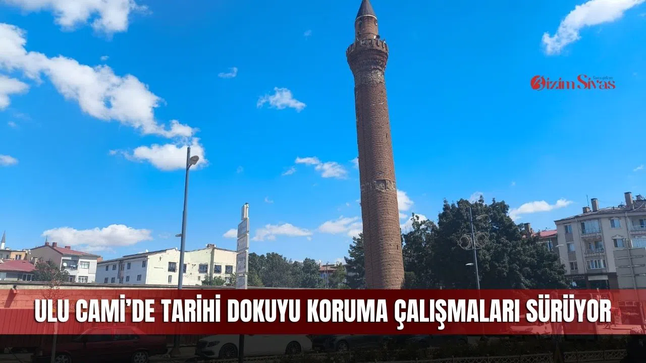 Ulu Cami’de tarihi dokuyu koruma çalışmaları sürüyor