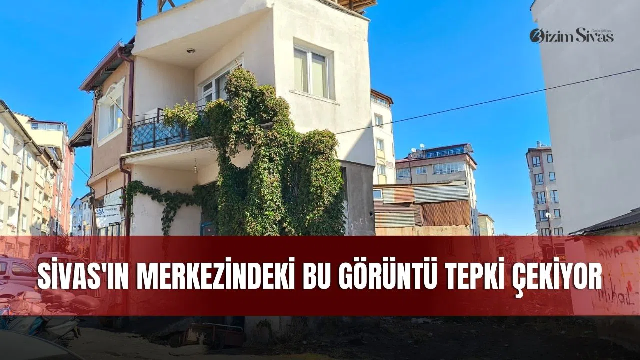 Sivas'ın merkezindeki bu görüntü tepki çekiyor