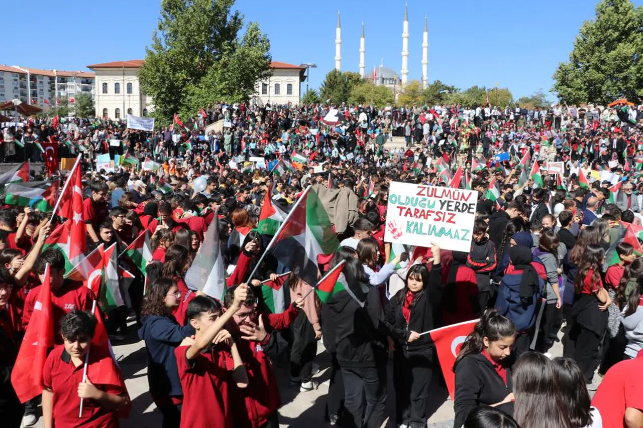 Sivas'tan Gazze'ye vicdan sesi, tarihi yürüyüş