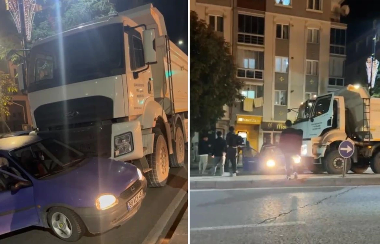 Sivas trafiğinde kamyon paniği! 1 kişi hastanede