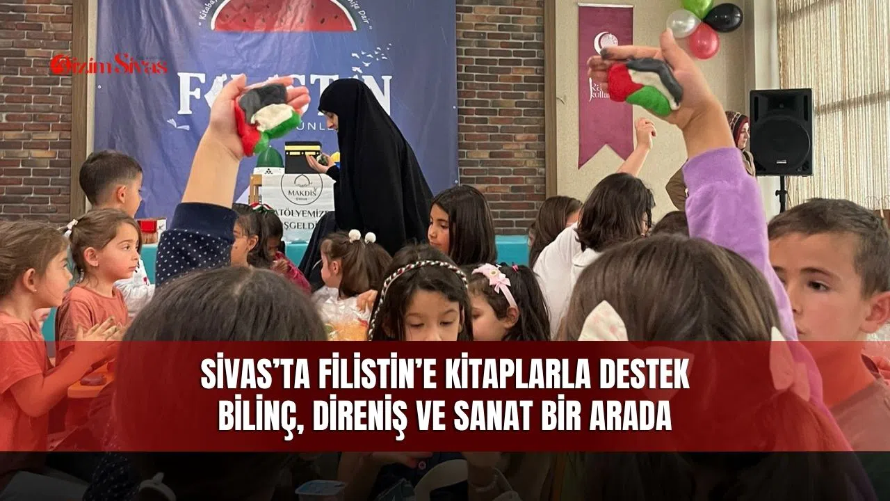Sivas’ta Filistin’e kitaplarla destek: Bilinç, direniş ve sanat bir arada