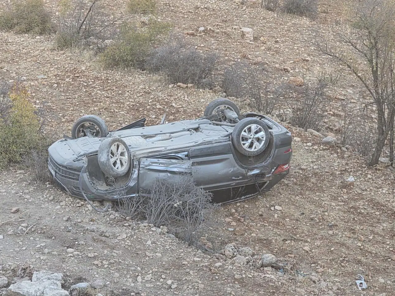 Feci Kaza: Araç Takla Attı, 2 Kişi Yaralandı