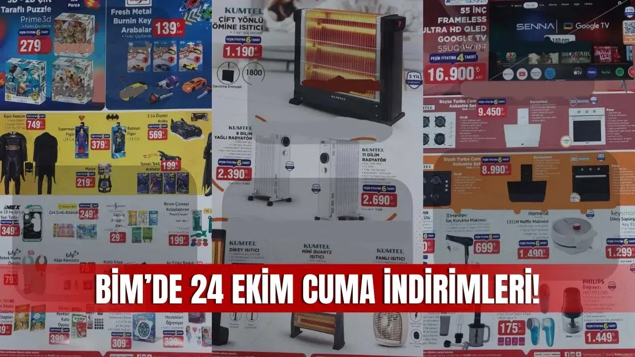 24 Ekim 2025 BİM Kataloğu: Sivas’ta Büyük İndirim Başladı
