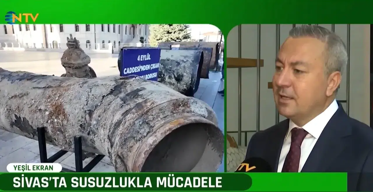 Sivas'ın su sorunu mücadelesini Başkan Uzun NTV'de anlattı