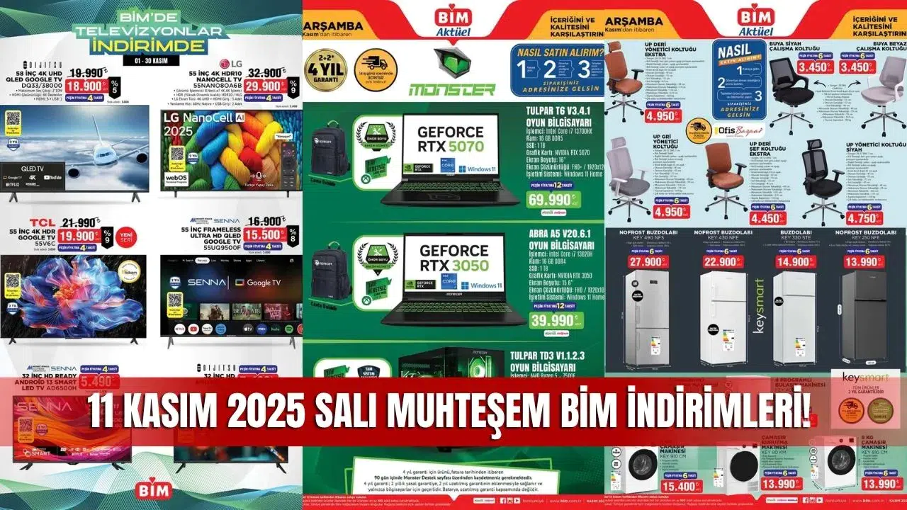 BİM 11 Kasım 2025 Aktüel Kataloğu: Haftanın Önerileri Başladı!
