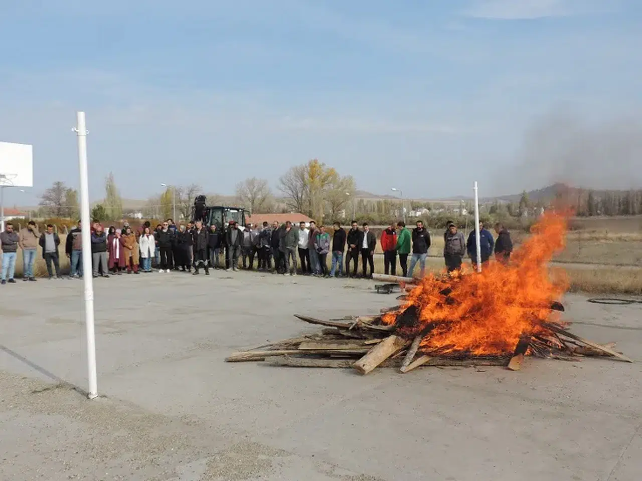 Sivas Ulaş’ta gerçek yangın provası