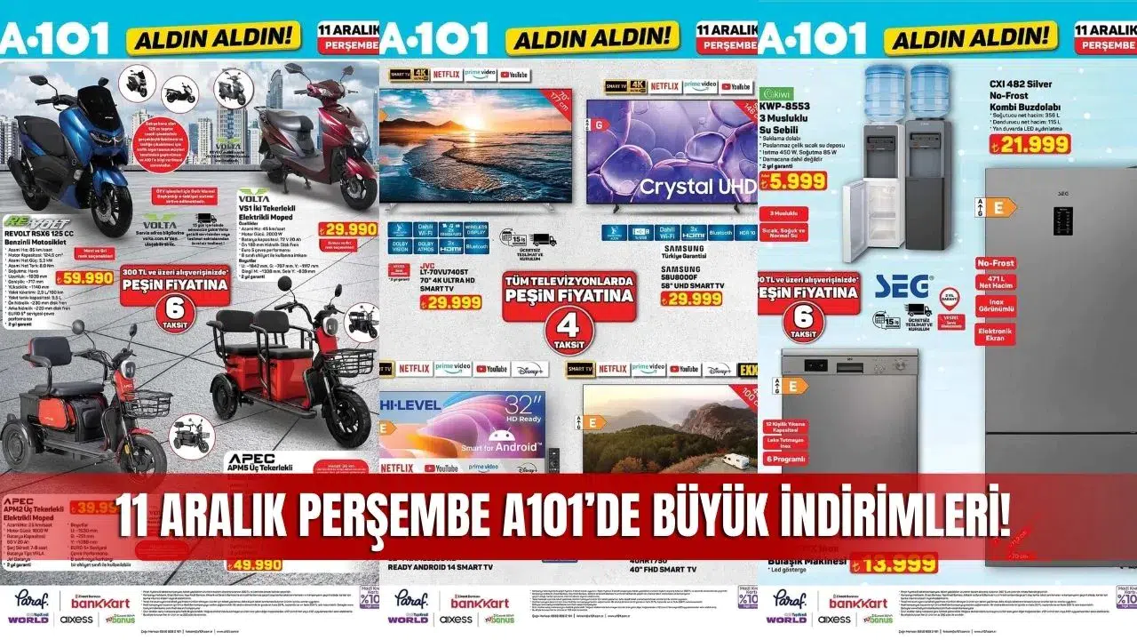 A101 11 Aralık 2025 Aktüel Kataloğu Yayında! Sivas'ta Büyük İndirimler Başladı