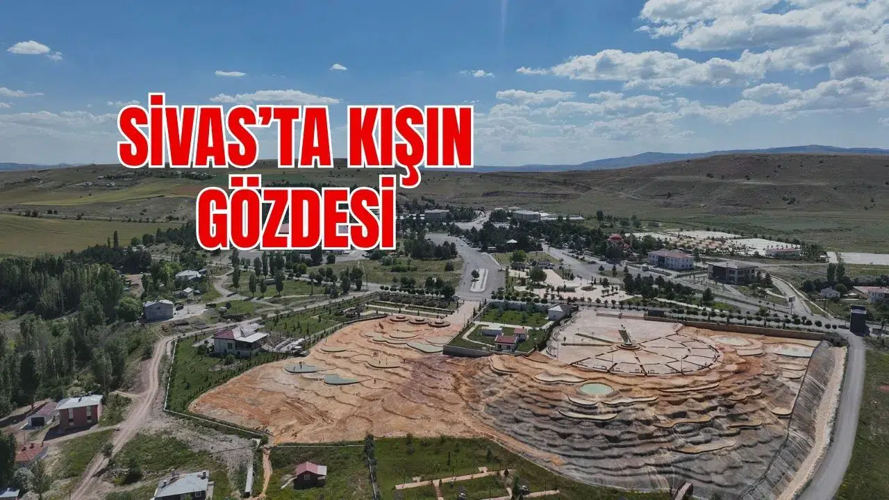 Sivas'ın Şifalı Kaynağı Soğuk Kış Günlerini Isıtıyor
