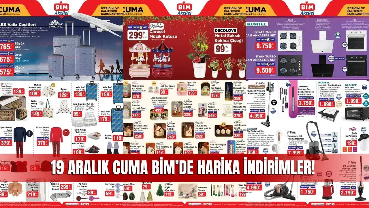 BİM 19 Aralık 2025 Aktüel Ürünler Kataloğu: TCL TV, Philips Ev Aletleri ve Büyük İndirimler