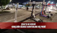 Sivas'ta Hız Kesildi! Gençlerin Gözdesi Scooterlara Kış Freni!