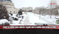 Sivas’ta soğuk hava günlük yaşamı adeta durma noktasına getirdi!