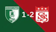 Sivasspor, Bodrum deplasmanında 2-1 kazanarak tarih yazdı!