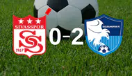 Sahada 10 kişi kalan Sivasspor, Erzurumspor’a 2-0 yenildi!