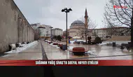 Sağanak yağış Sivas’ta sosyal hayatı etkiledi