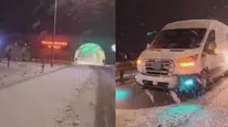 Kar Yağışı Etkili Oldu! Sivas'taki O Yol Trafiğe Kapandı!