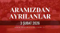 Sivas Aramızdan Ayrılanlar 3 Şubat 2026 Salı
