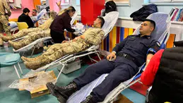 Kan bağışı programında şehit emaneti unutulmadı!