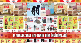 Tokat BİM Aktüel 9 Aralık 2025 Kataloğu: Haftanın Önerileri ve İndirimli Ürünler